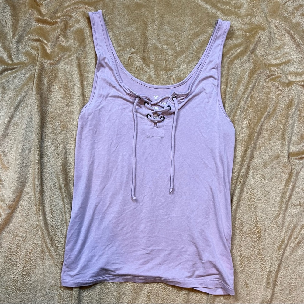 American Eagle Outfitters Soft and Sexy Lace up Tank